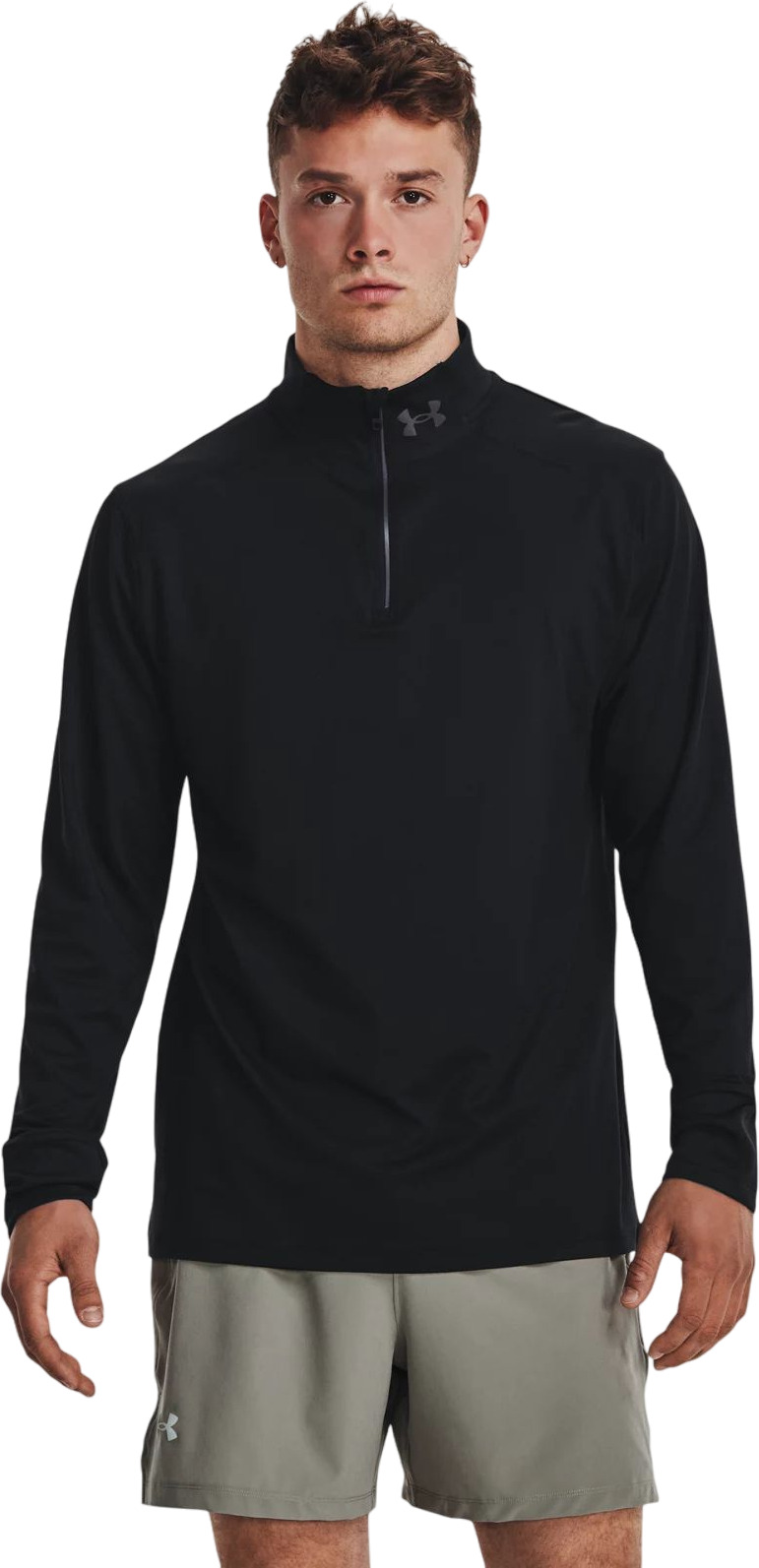 Лонгслив мужской Under Armour QUALIFIER RUN 1/4 ZIP черный XL