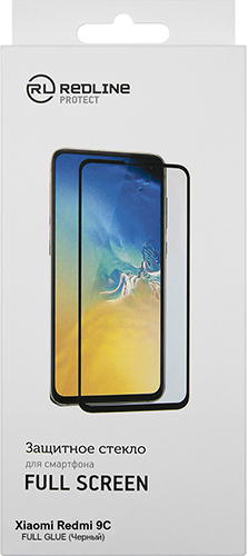 

Защитное стекло Red Line для Redmi 9C Black, Redmi 9C черный