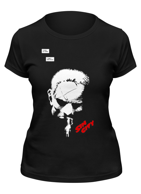 

Футболка женская Printio Sin city / город грехов черная S, Черный, Sin city / город грехов