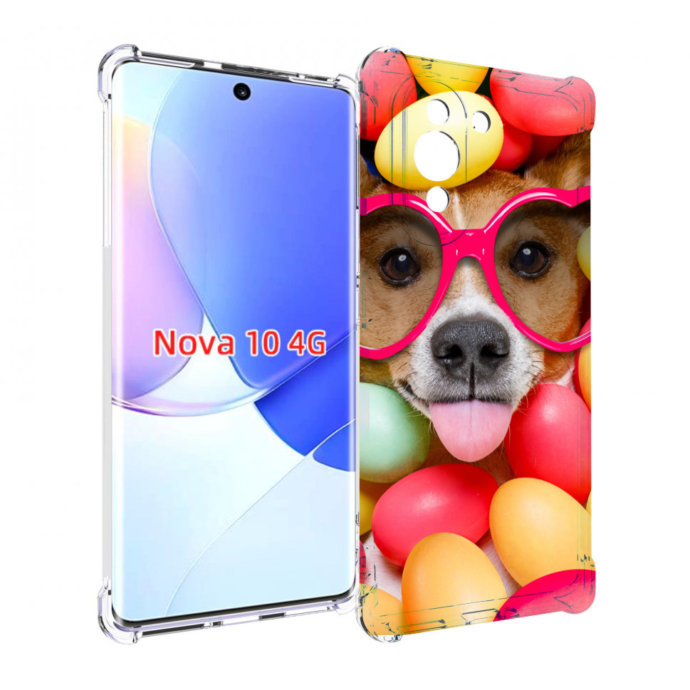 

Чехол MyPads Собака-в-яйцах для Huawei Nova 10, Прозрачный, Tocco