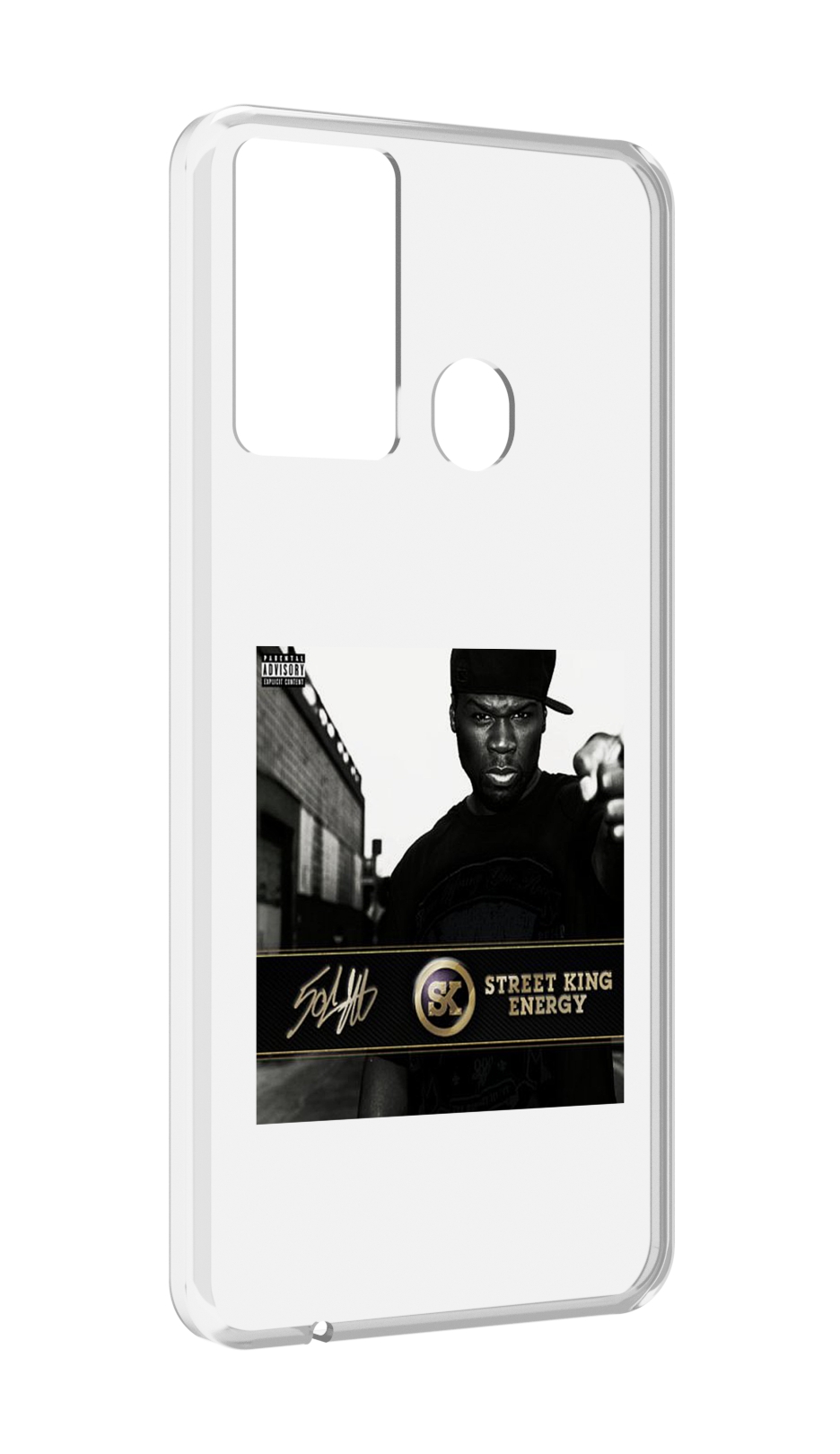 

Чехол MyPads 50 Cent - Street King Energy для Itel P37/Itel Vision 2S, Прозрачный, Tocco