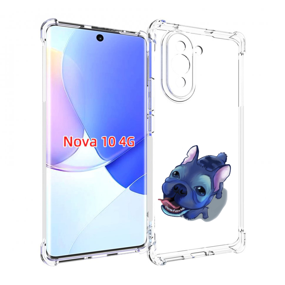 

Чехол MyPads Синий Пес для Huawei Nova 10, Прозрачный, Tocco