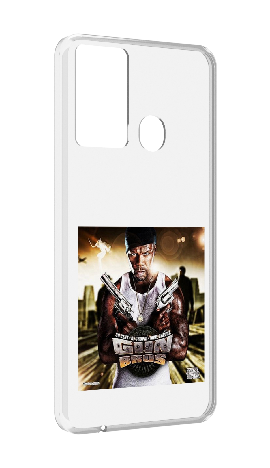 

Чехол MyPads 50 Cent - Gun Bros для Itel P37/Itel Vision 2S, Прозрачный, Tocco