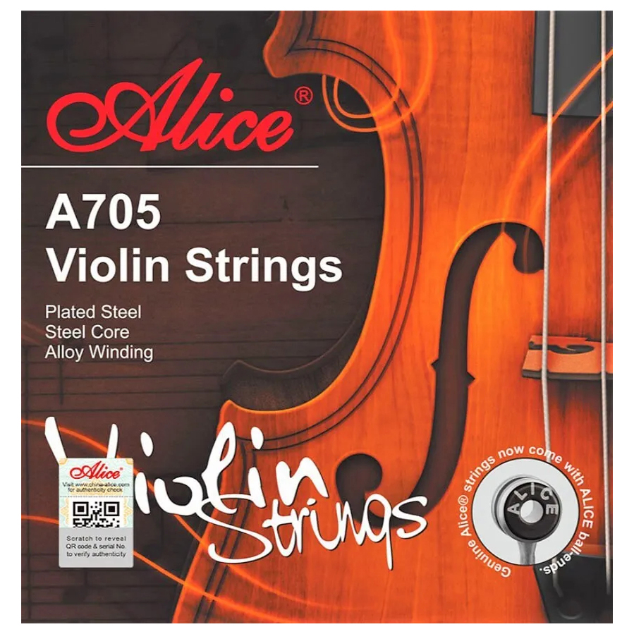 Комплект струн для скрипки 4/4 ALICE A705, никель