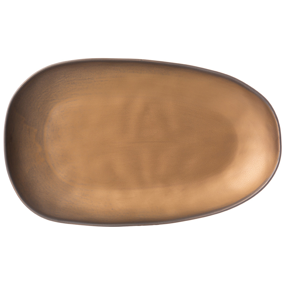 

Набор из 2 штук Блюдо Bronco Bronze 35.5х21х4см, фарфор 474-193_, Коричневый