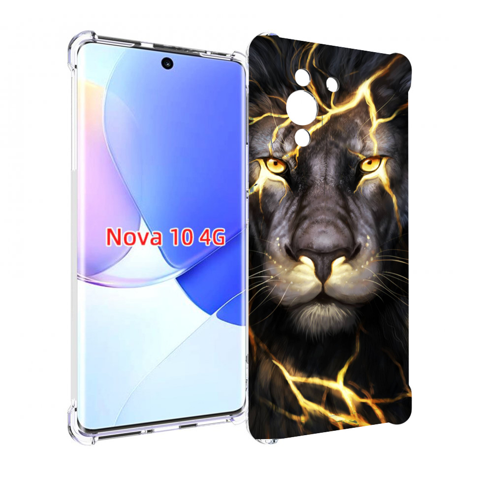 

Чехол MyPads Светящийся-лев мужской для Huawei Nova 10, Прозрачный, Tocco