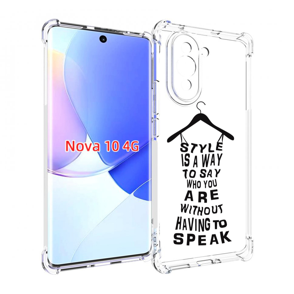 Чехол MyPads Сарафан-из-слов для Huawei Nova 10