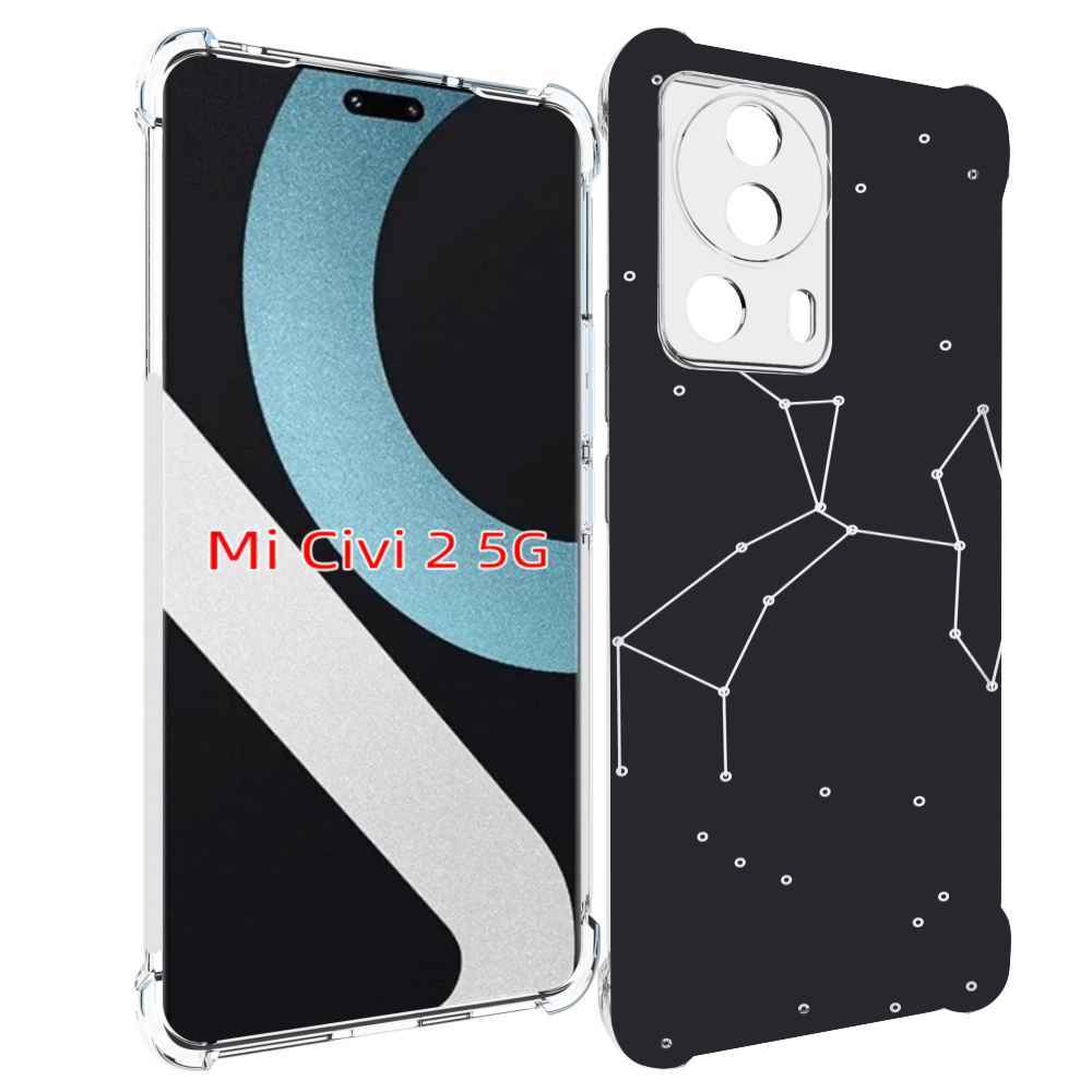 

Чехол MyPads знак зодиака стрелец 6 для Xiaomi Civi 2, Прозрачный, Tocco