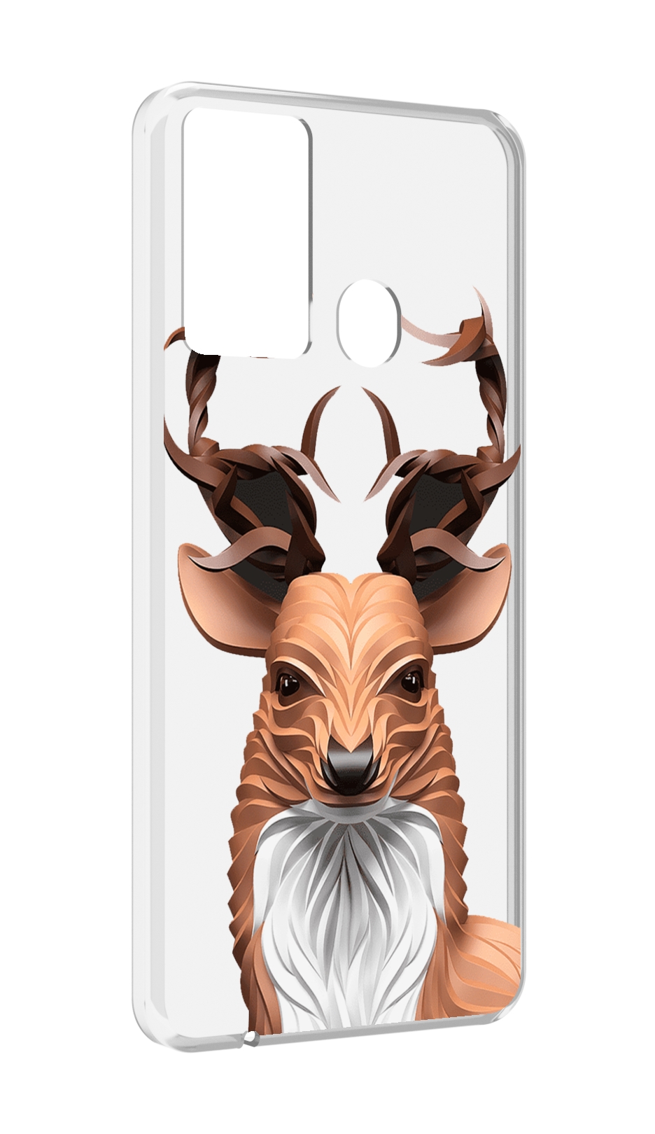 

Чехол MyPads 3D-олень для Itel P37/Itel Vision 2S, Прозрачный, Tocco