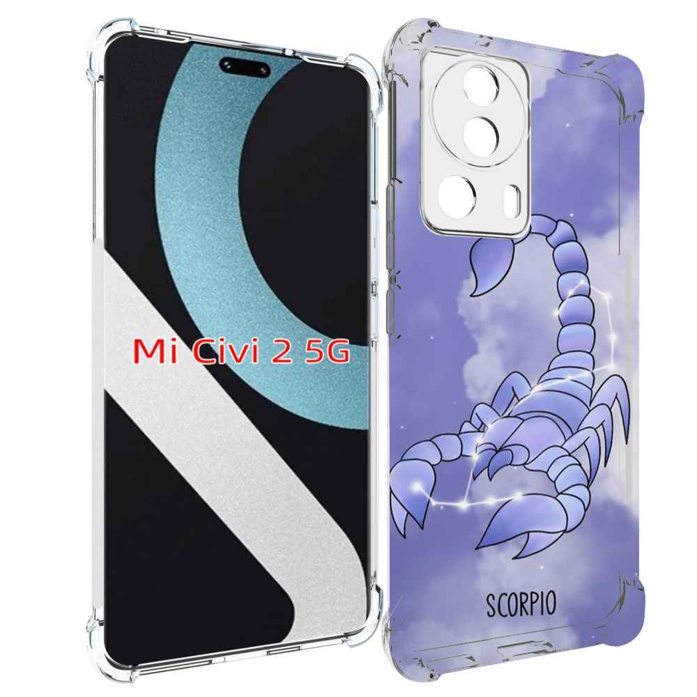 

Чехол MyPads знак зодиака скорпион 2 для Xiaomi Civi 2, Прозрачный, Tocco