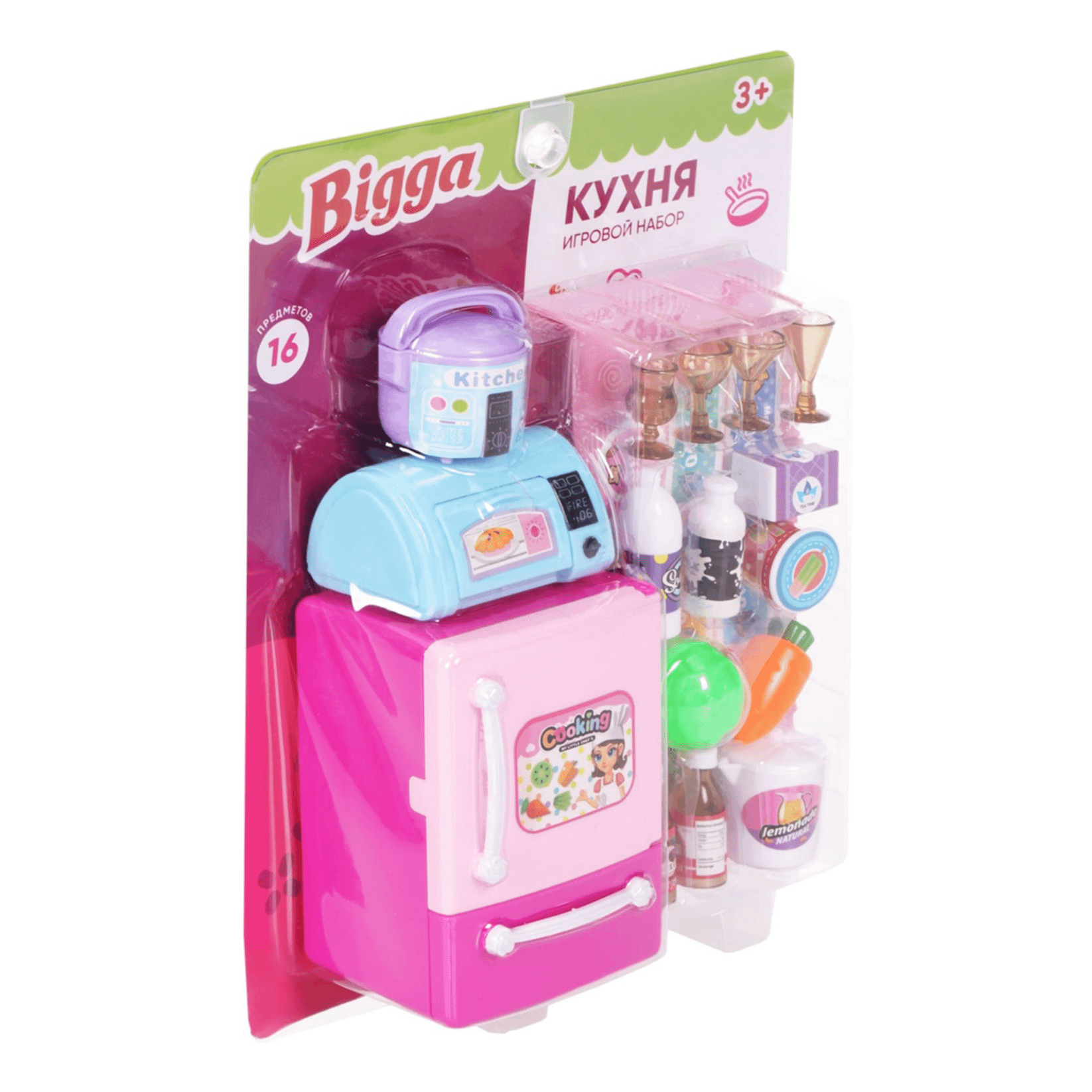 

Игровой набор Bigga Кухня, Розовый