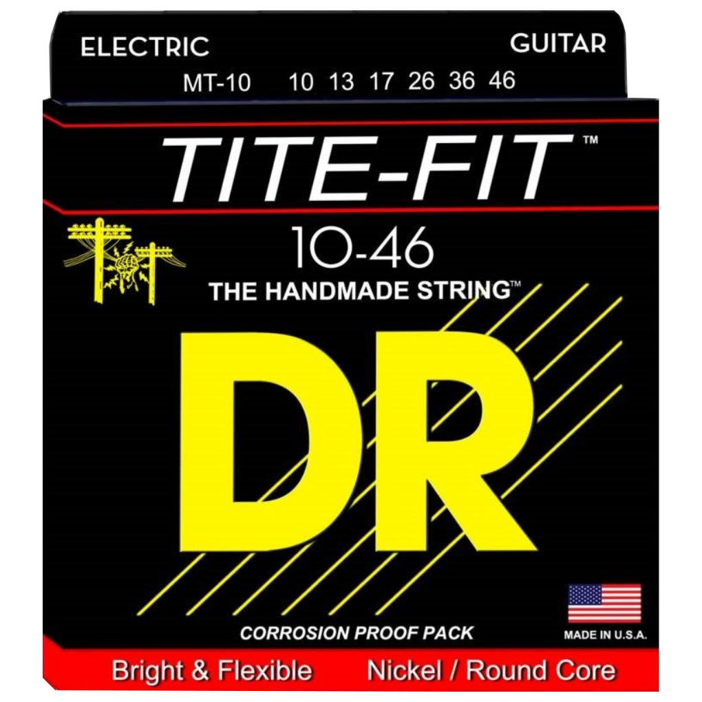

Струны для электрогитары DR Strings MT-10 Tite-Fit Nickel Plated Electric 10-46
