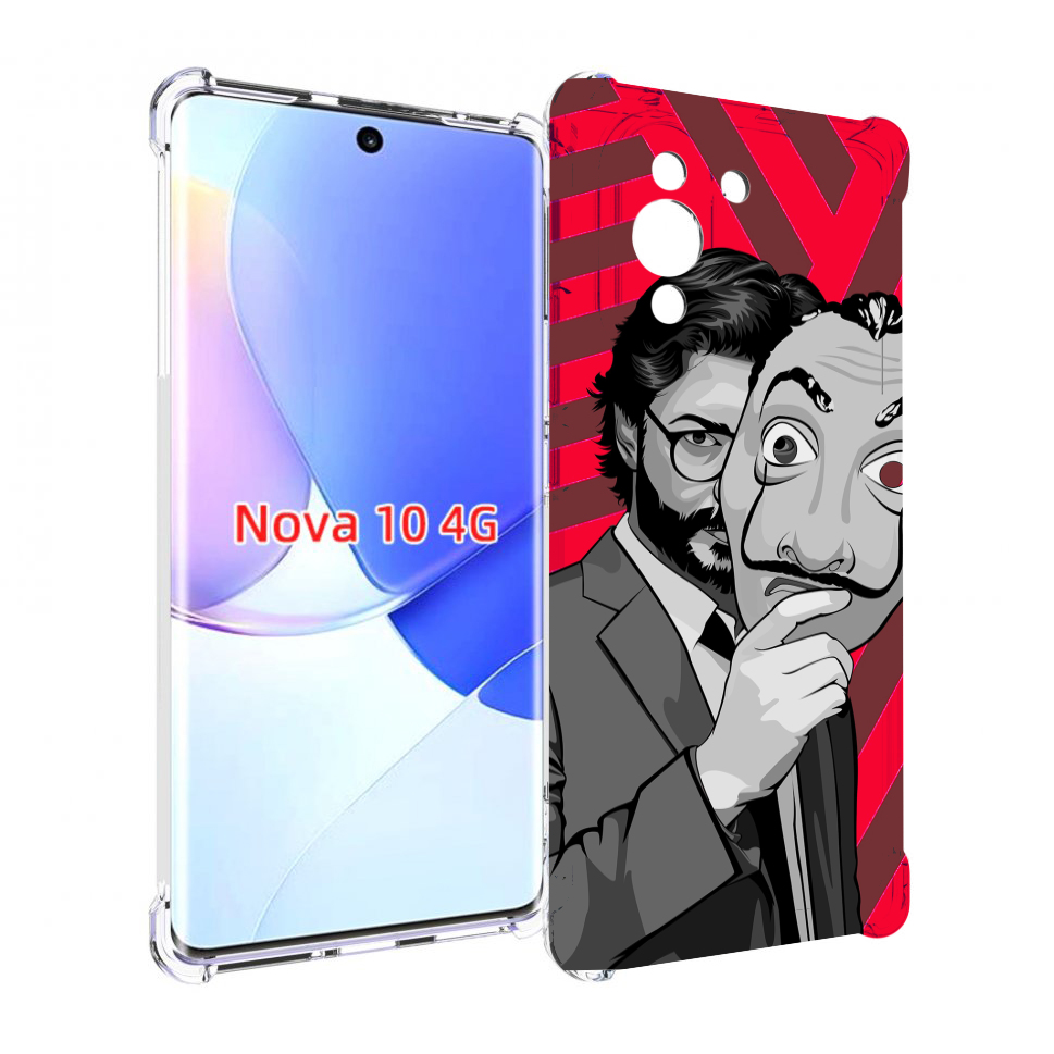 

Чехол MyPads Профессор-бумажый-дом для Huawei Nova 10, Прозрачный, Tocco