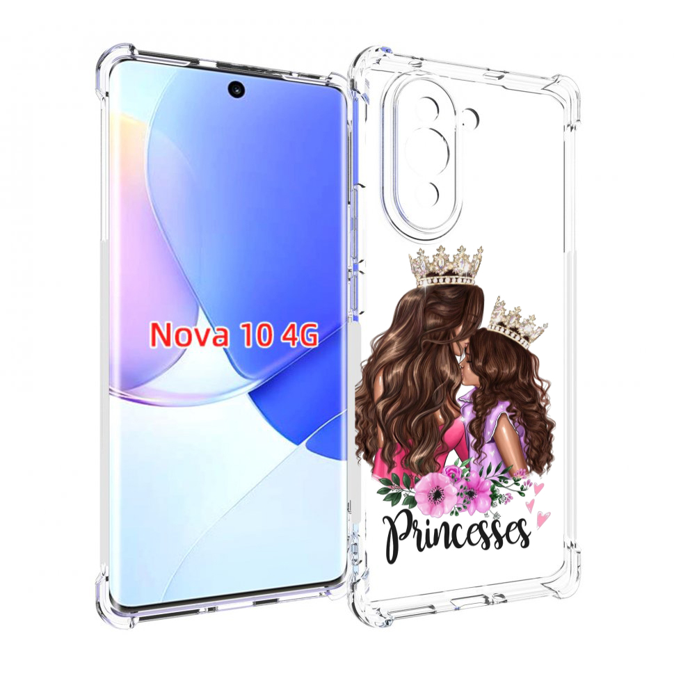 

Чехол MyPads Принцессы женский для Huawei Nova 10, Прозрачный, Tocco