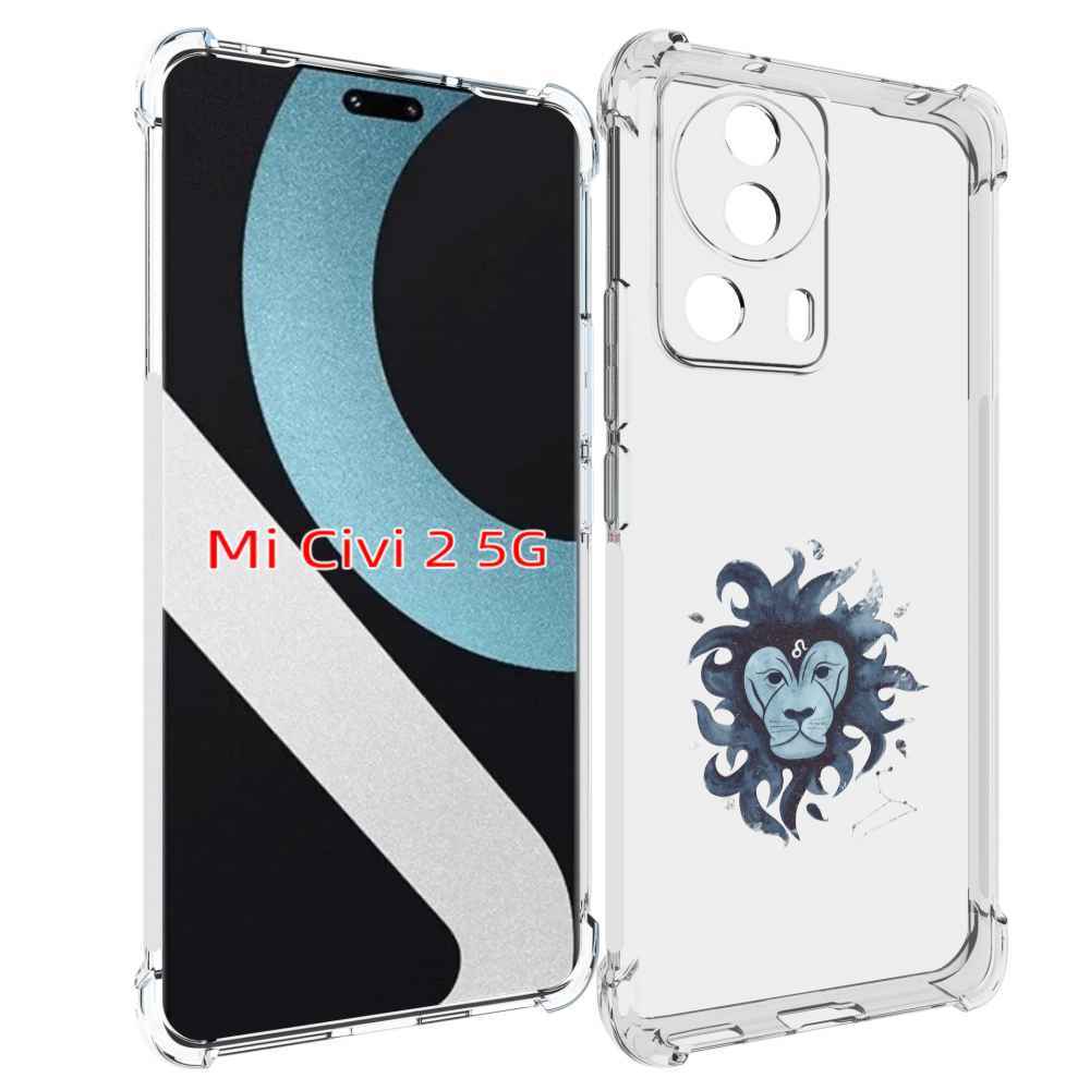 

Чехол MyPads знак зодиака лев 5 для Xiaomi Civi 2, Прозрачный, Tocco