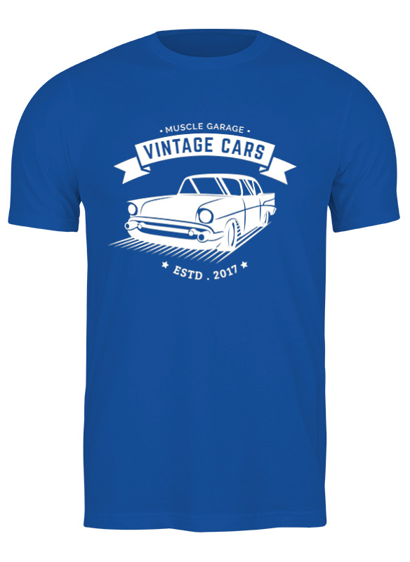 

Футболка мужская Printio Vintage cars 3313085 синяя S, Синий, Vintage cars 3313085