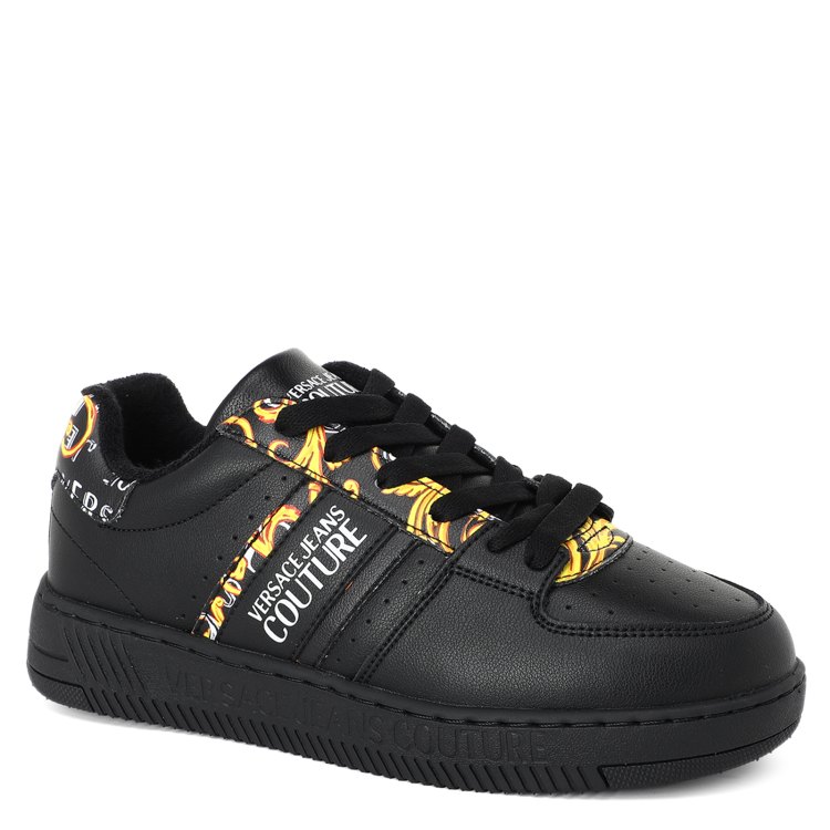 Кеды и слипоны женские  СберМегаМаркет Кеды женские Versace Jeans Couture 74VA3SJ7 черные 38 EU