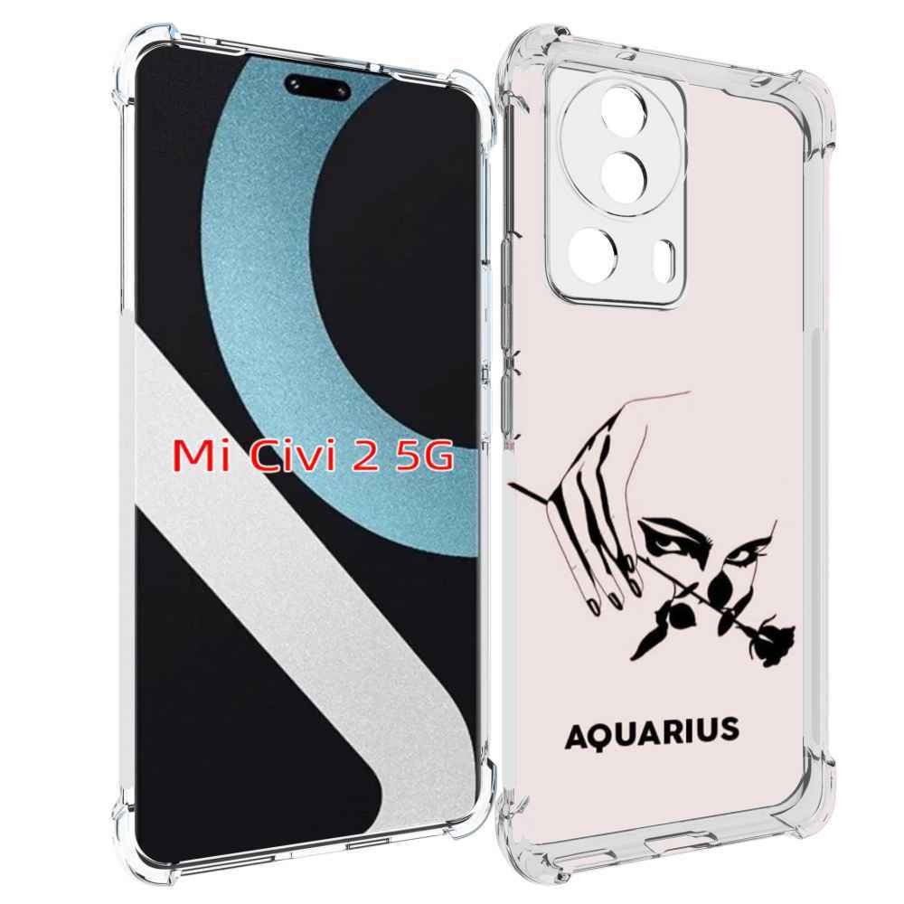 

Чехол MyPads знак зодиака водолеи 3 для Xiaomi Civi 2, Прозрачный, Tocco