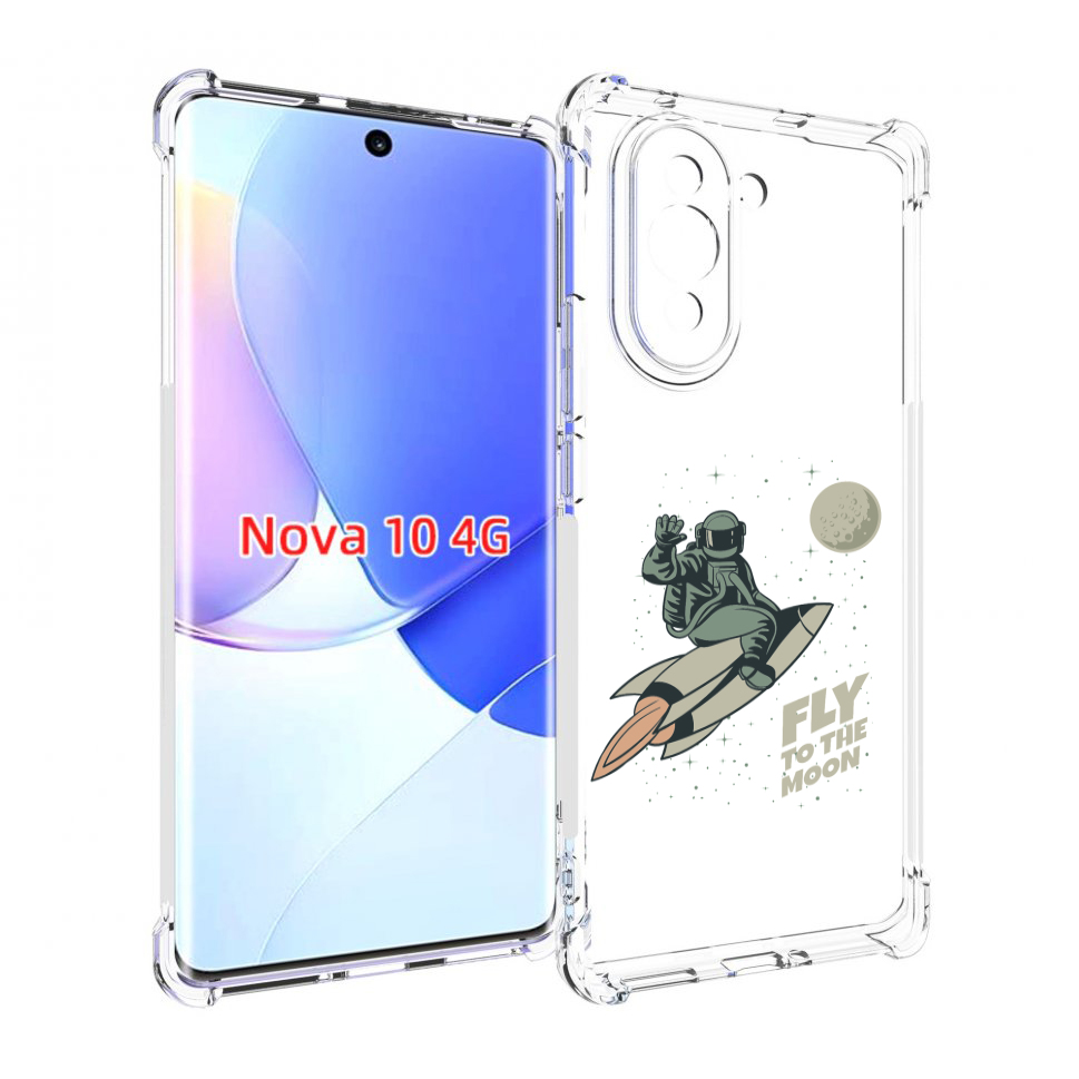 

Чехол MyPads Полет-на-Луну для Huawei Nova 10, Прозрачный, Tocco