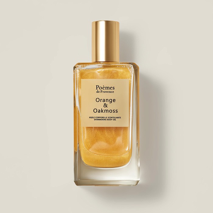 Масло для тела с шиммером Poemes de Provence Orange Oakmoss 100 мл botavikos парфюмированное масло жасмин лемонграсс 10