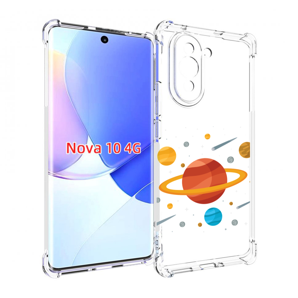 

Чехол MyPads Планета-Сатурн для Huawei Nova 10, Прозрачный, Tocco