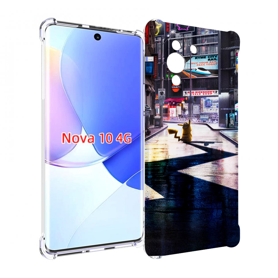 

Чехол MyPads Пикачу-в-городе для Huawei Nova 10, Прозрачный, Tocco