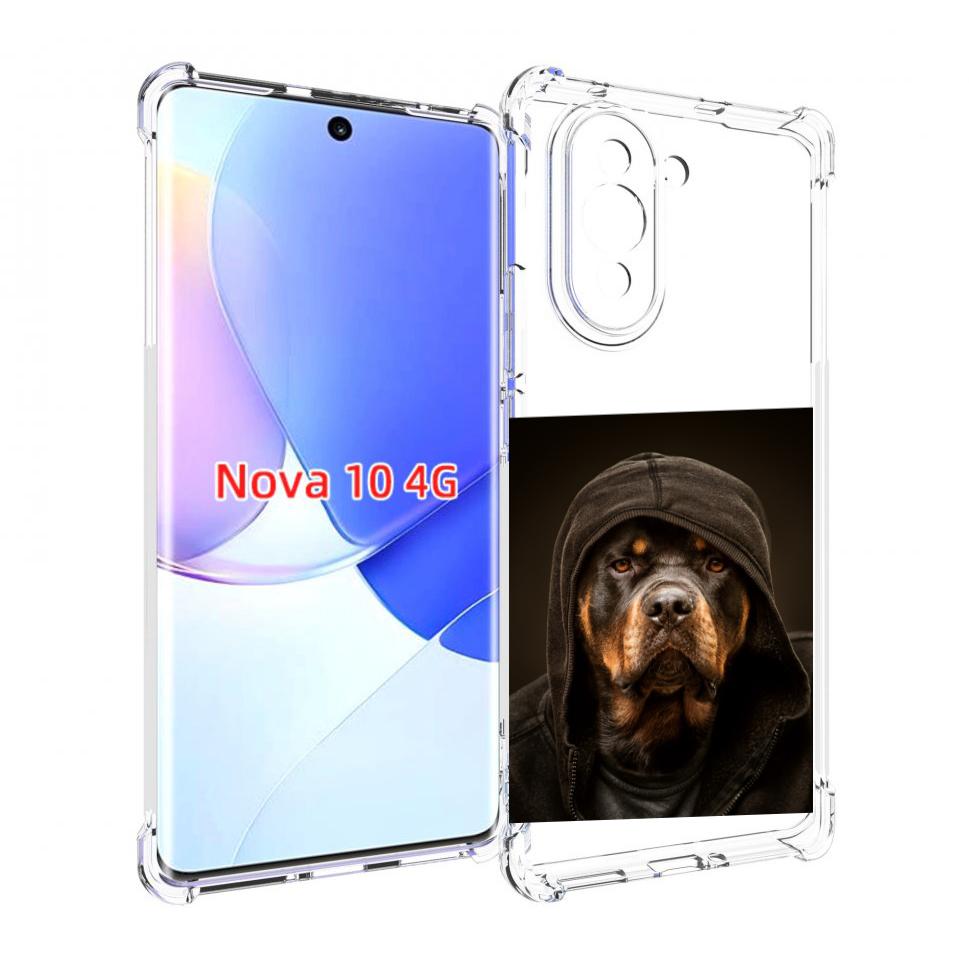 

Чехол MyPads Пес-барбос для Huawei Nova 10, Прозрачный, Tocco