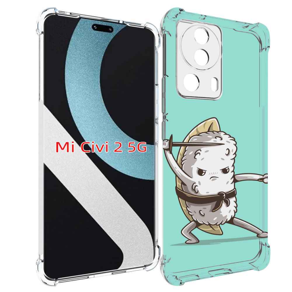 

Чехол MyPads злой суши детский для Xiaomi Civi 2, Прозрачный, Tocco