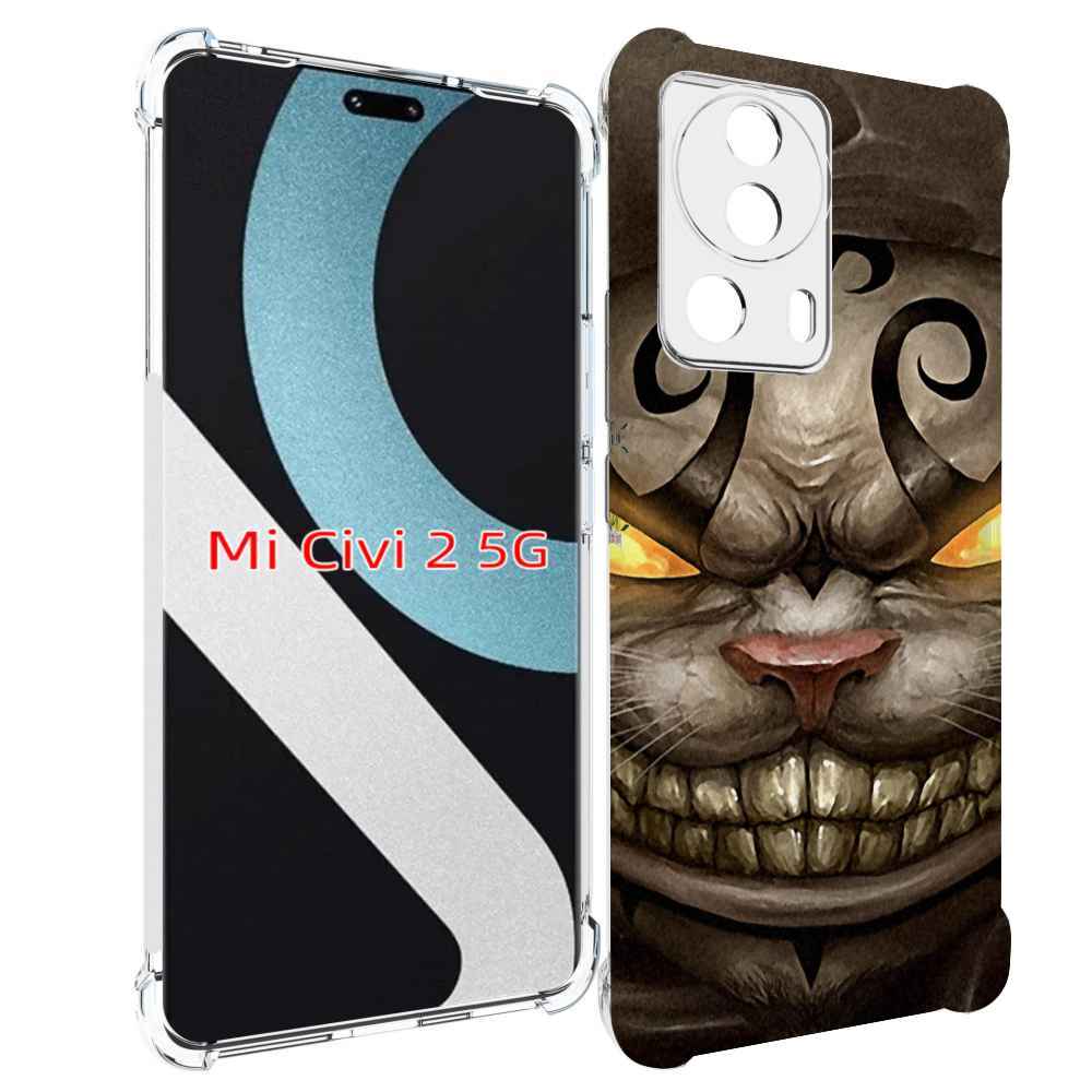 

Чехол MyPads злой котик с желтыми глазами для Xiaomi Civi 2, Прозрачный, Tocco