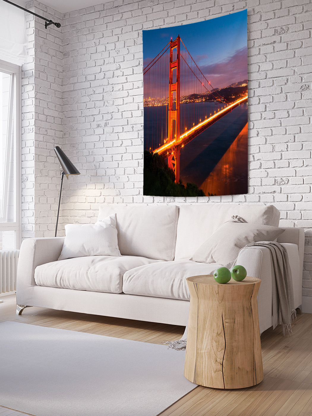 

Вертикальное фотопанно на стену JoyArty Ночь на мосту 100x150 см, Ночь на мосту