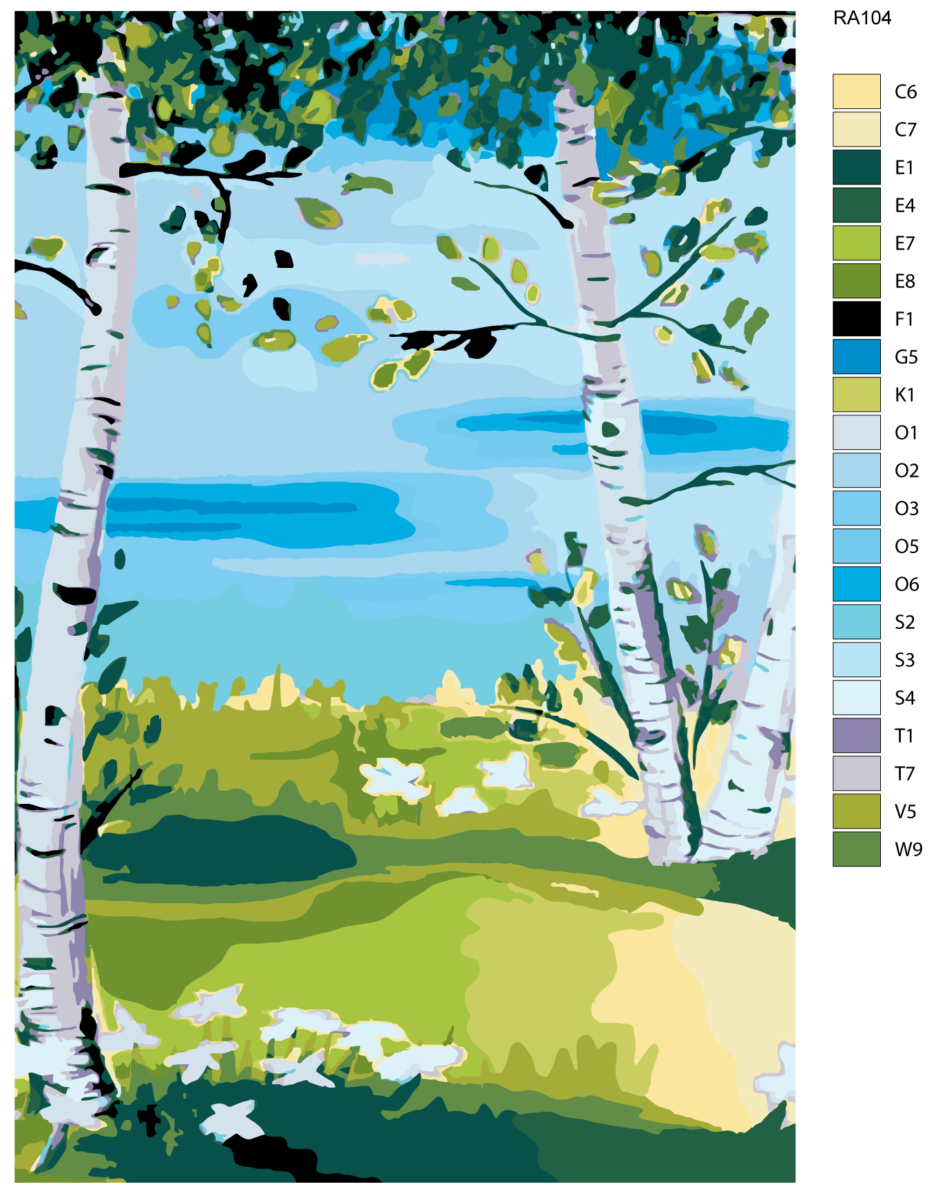 

Картина по номерам, Живопись по номерам, 80 x 120, RA104, RA104