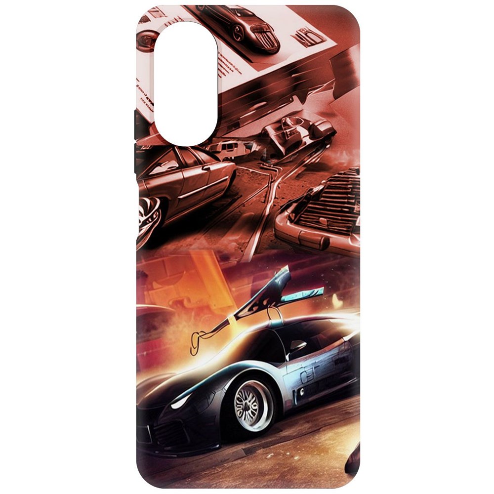 

Чехол-накладка Софт Автодинамика для Oppo A17, Черный