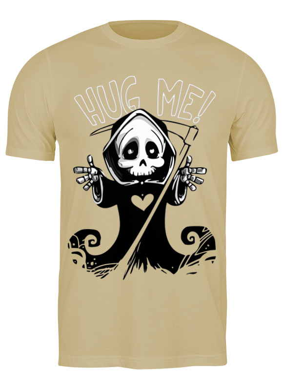 

Футболка мужская Hug me 3105811 Printio бежевая S, Hug me 3105811