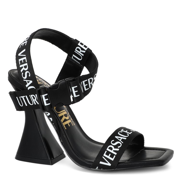 

Босоножки женские Versace Jeans Couture 74VA3S38 черные 39 EU, 74VA3S38