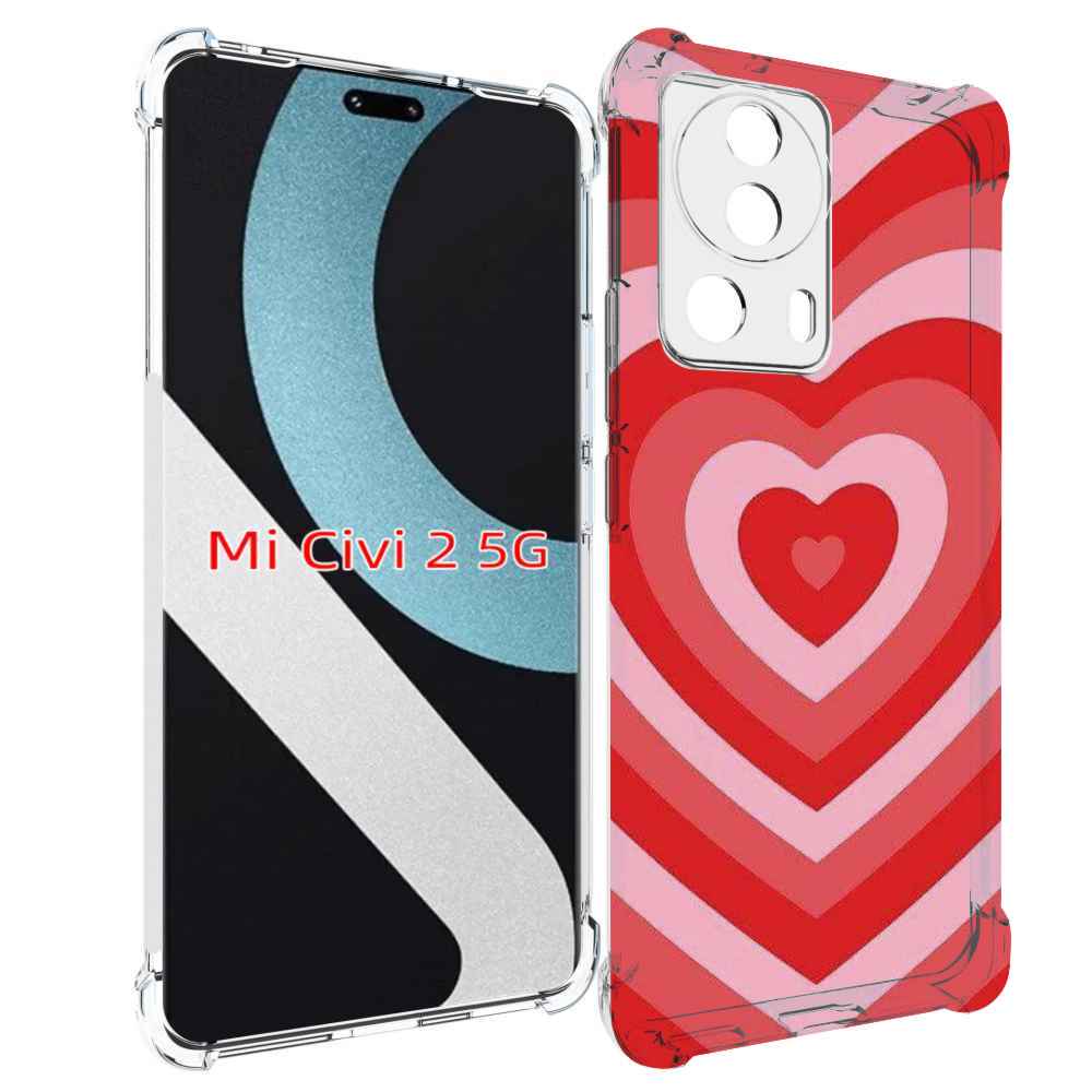 

Чехол MyPads завораживающее сердце женский для Xiaomi Civi 2, Прозрачный, Tocco