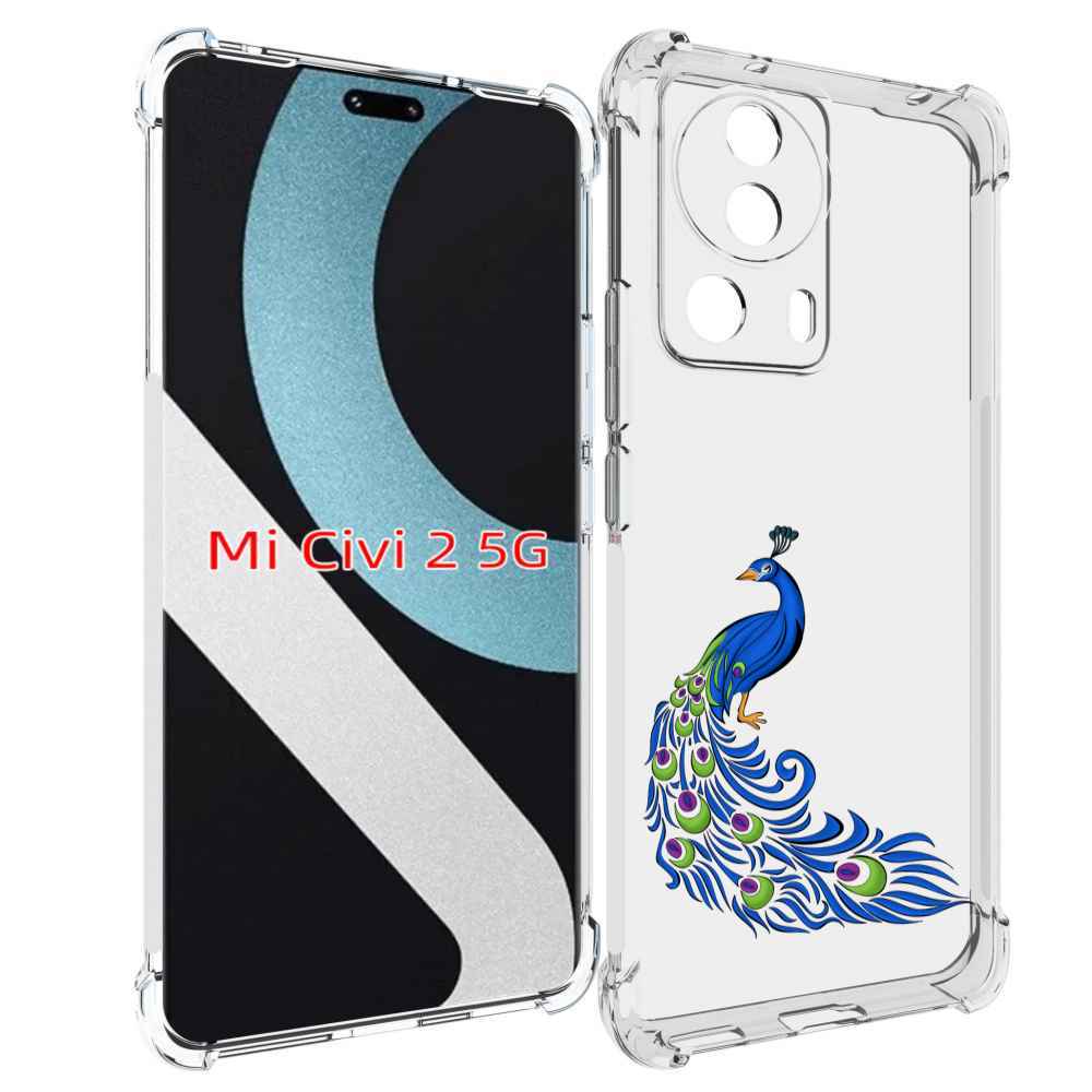 

Чехол MyPads жарптица-голубая для Xiaomi Civi 2, Прозрачный, Tocco