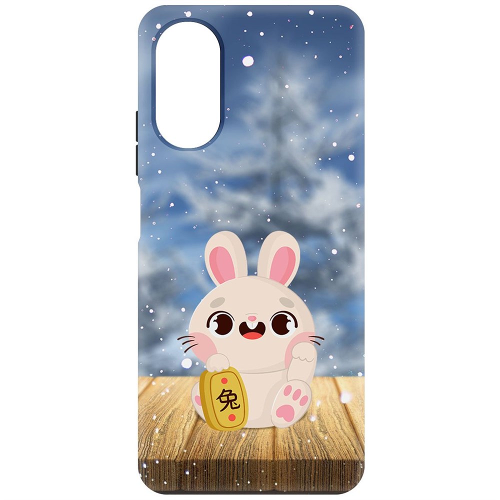 

Чехол-накладка Софт Год кролика для Oppo A17, Черный