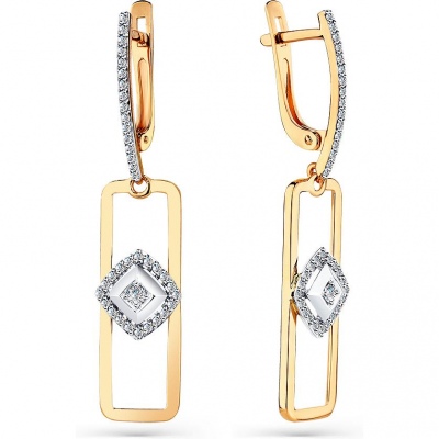 

Серьги из комбинированного золота с 74 бриллиантами Master Brilliant 2-408606-00-00, 2-408606-00-00