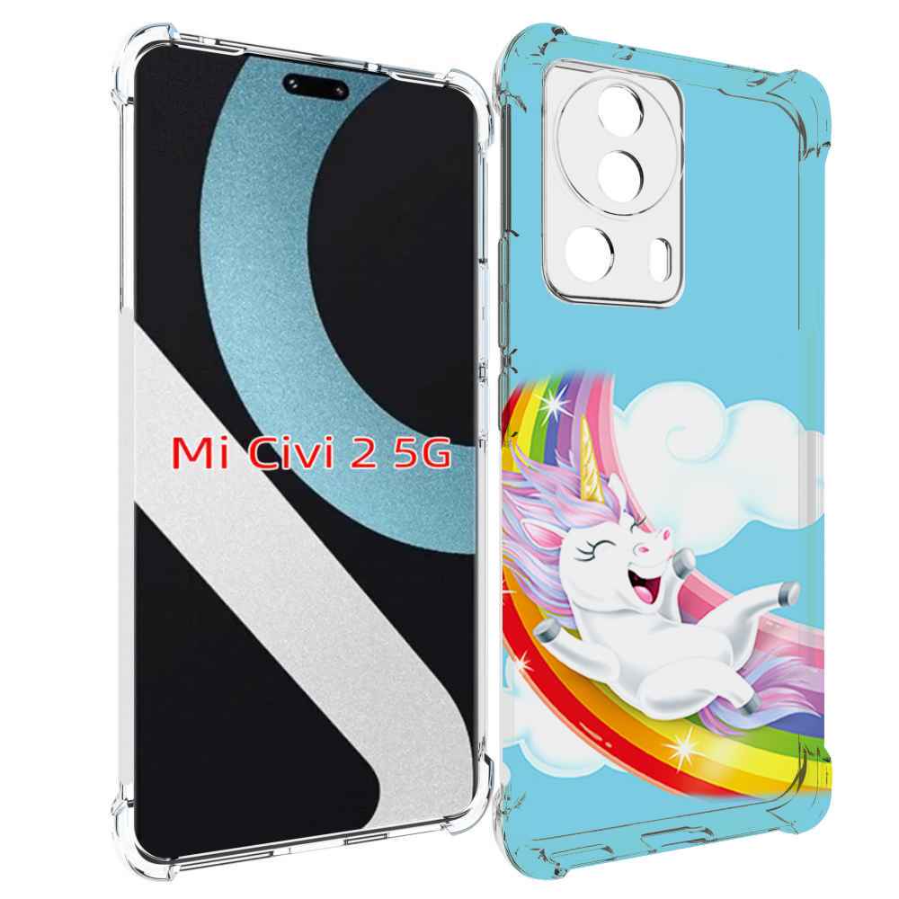 

Чехол MyPads единорог-на-радуге для Xiaomi Civi 2, Прозрачный, Tocco