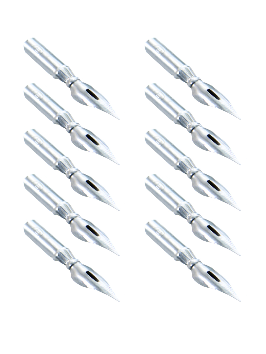 Набор для каллиграфии Ярославский завод металлоизделий 3800562 перо №19 - 10 штук