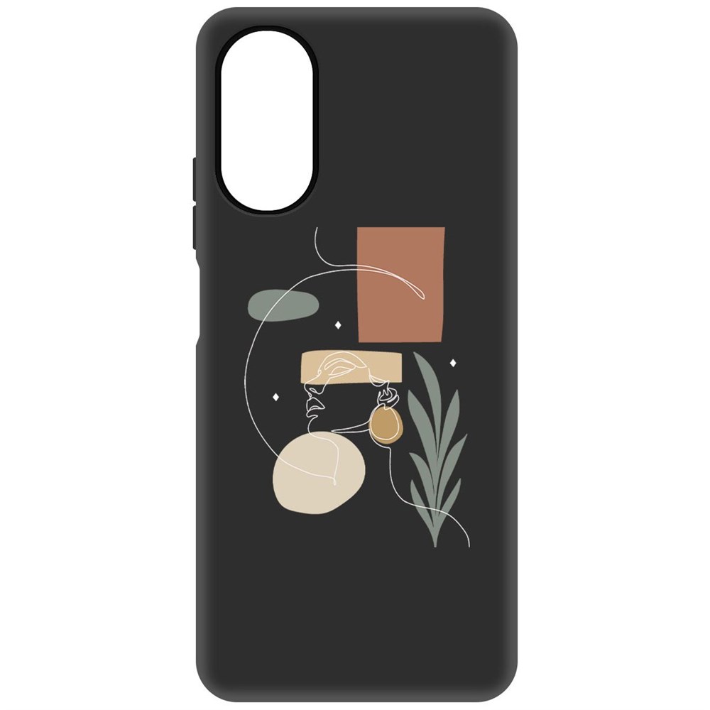 

Чехол-накладка Софт Элегантность для Oppo A17, Черный