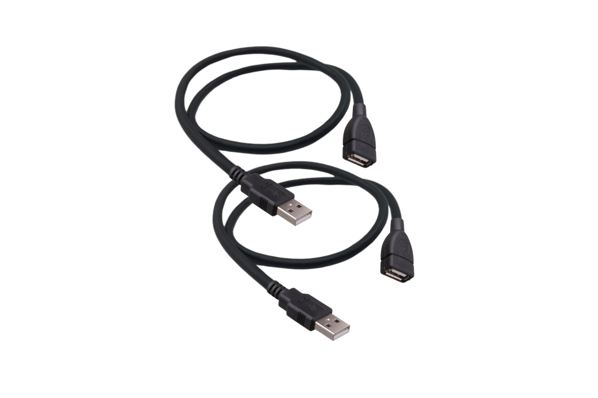 Кабель USB-USB Mobicent MC2ER210230 0.5м черный