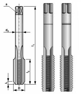 фото Набор метчиков из 2-х шт. mf16 шаг 1.0мм, мелкая резьба bucovice tools 110162 nobrand