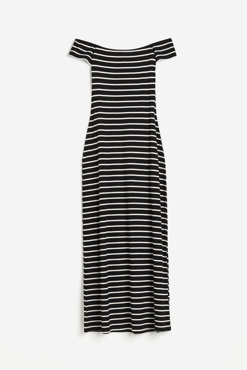 

Платье женское H&M 1223835 черное XXL, Черный, 1223835