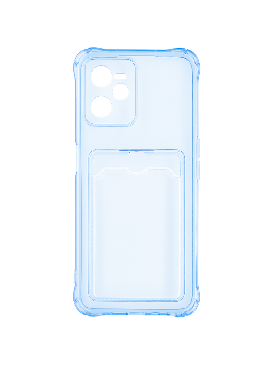 

Чехол для Realme C35 4G, Realme Narzo 50A Prime с картхолдером и защитой камеры, голубой, ZSCH-RLM-C35