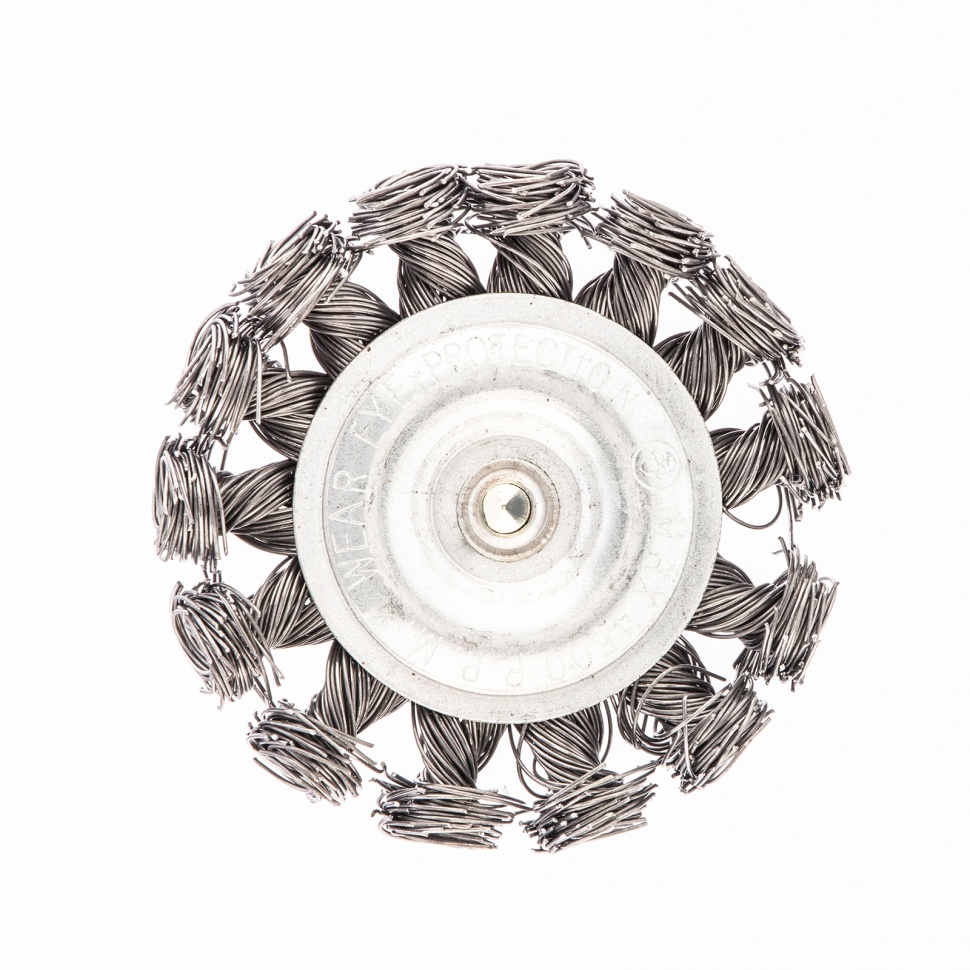 Щетка для дрели Сибртех,744307,75 мм,крученая металлическая проволока 0.5 мм