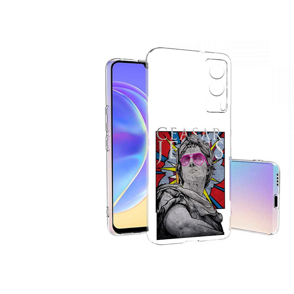 

Чехол MyPads Tocco для Vivo V21E крутая статуя свободы (PT161736.380.423), Прозрачный, Tocco
