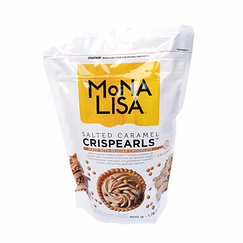 Жемчуг из шоколада с соленой карамелью MoNa Lisa Crispearls Salted Caramel 08 кг 4143₽