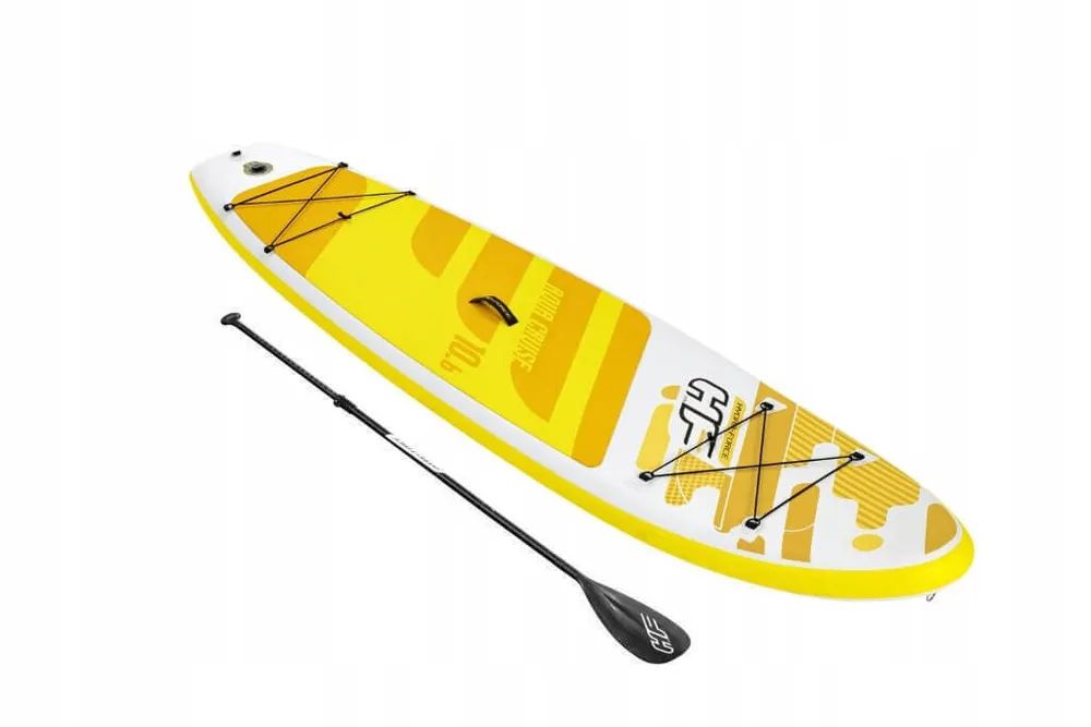 

Надувная SUP-доска Hydro Force Aqua Cruise 10.6 2022 (320x76x12 см) BestWay 65348 / сапбор, Белый;желтый, Hydro Force