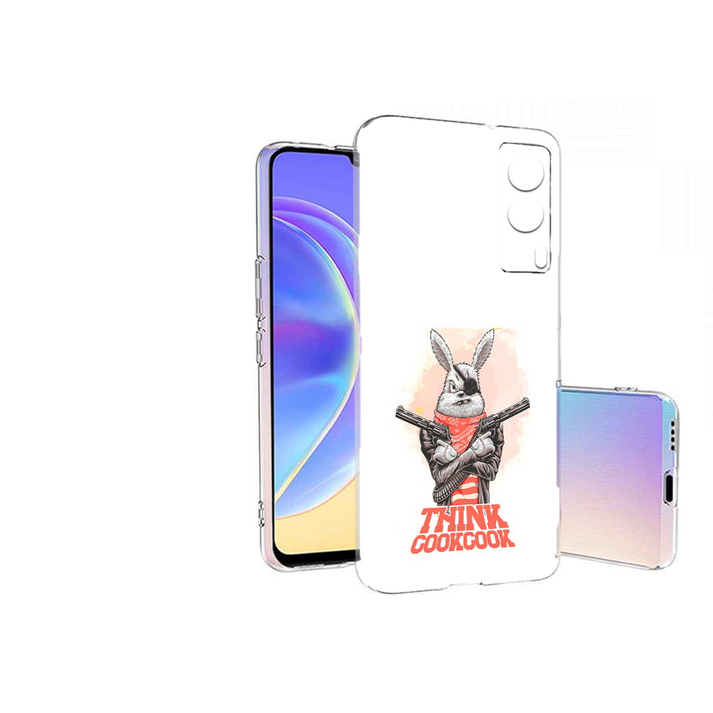 

Чехол MyPads Tocco для Vivo V21E кролик пират (PT161736.380.419), Прозрачный, Tocco